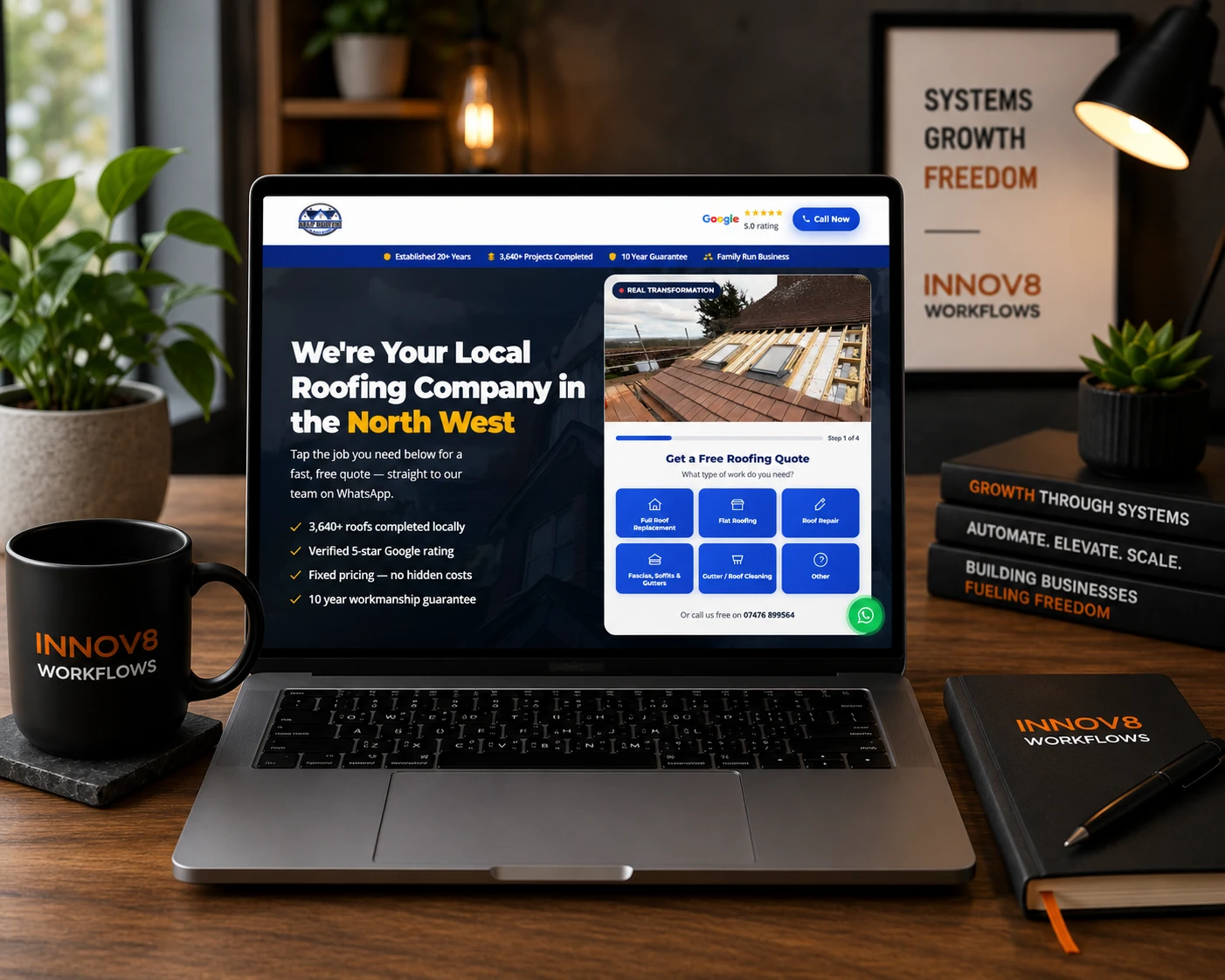 ASAP Roofing — Liverpool & North West roofing ad landing page