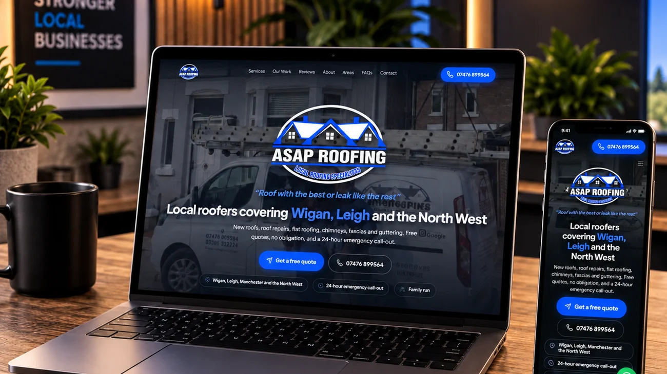 ASAP Roofing — Wigan, Leigh and North West roofing website