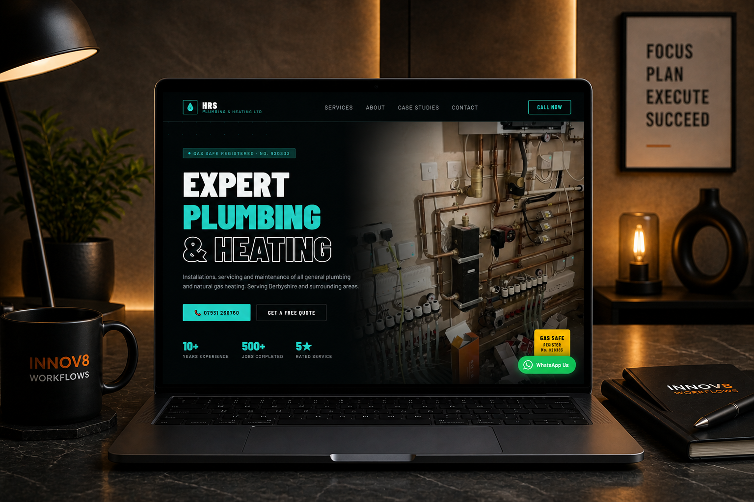 HRS Plumbing & Heating Ltd — Gas Safe registered plumbing & heating contractor website