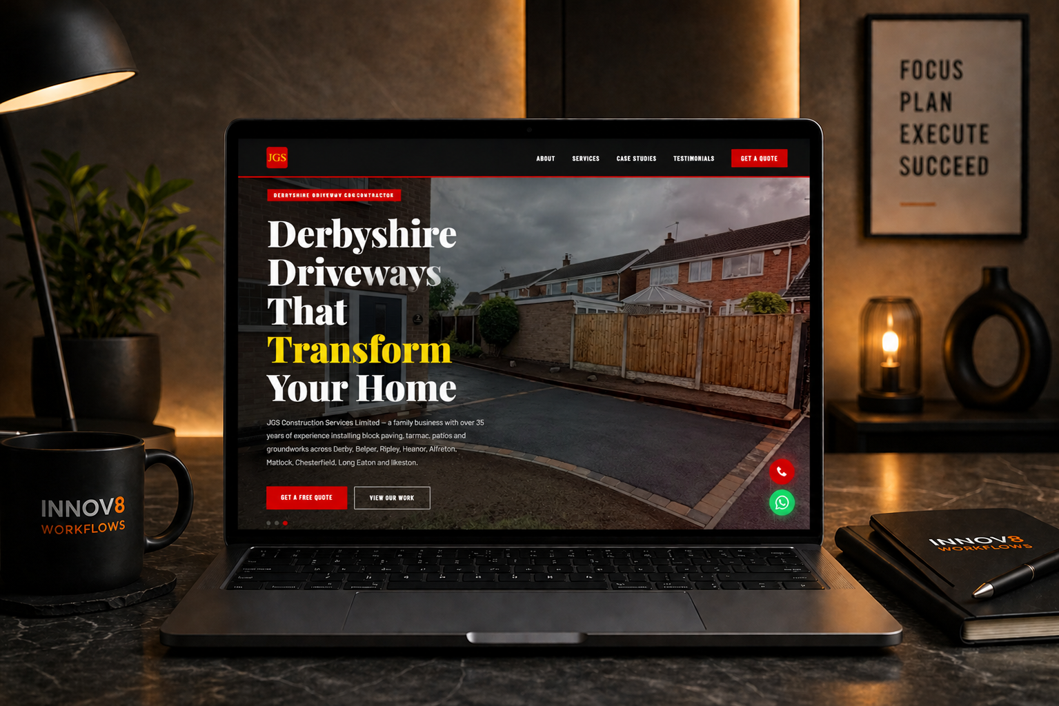 JGS Construction Services Limited — Derbyshire driveway contractor website