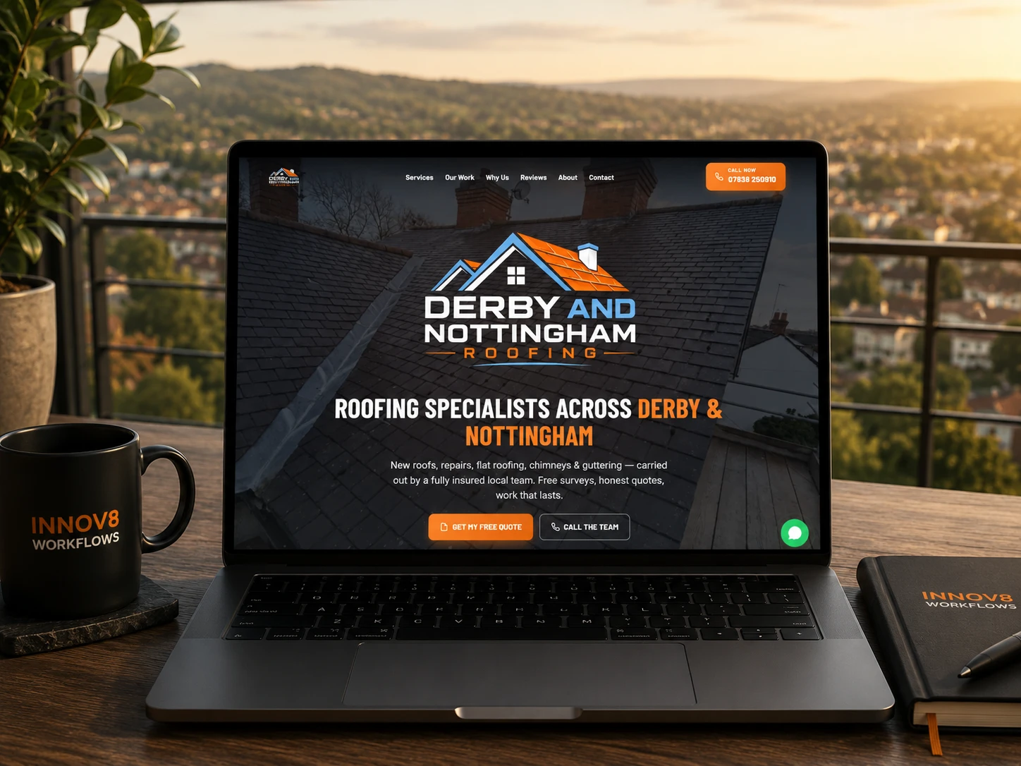 Derby & Nottingham Roofing — SEO roofing website