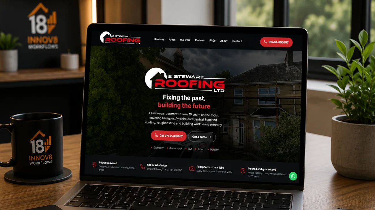 E Stewart Roofing Ltd — Glasgow and Ayrshire roofing website