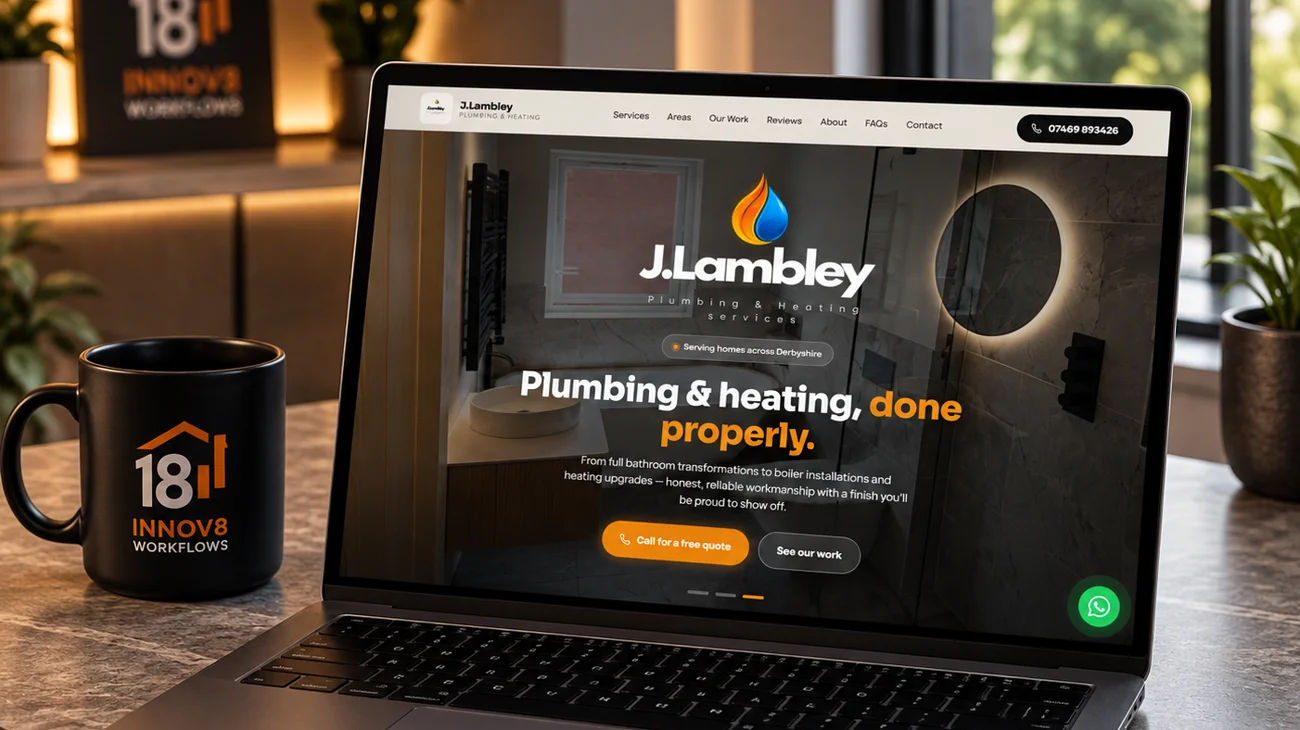 J. Lambley Plumbing & Heating Services — Derbyshire plumbing and heating website