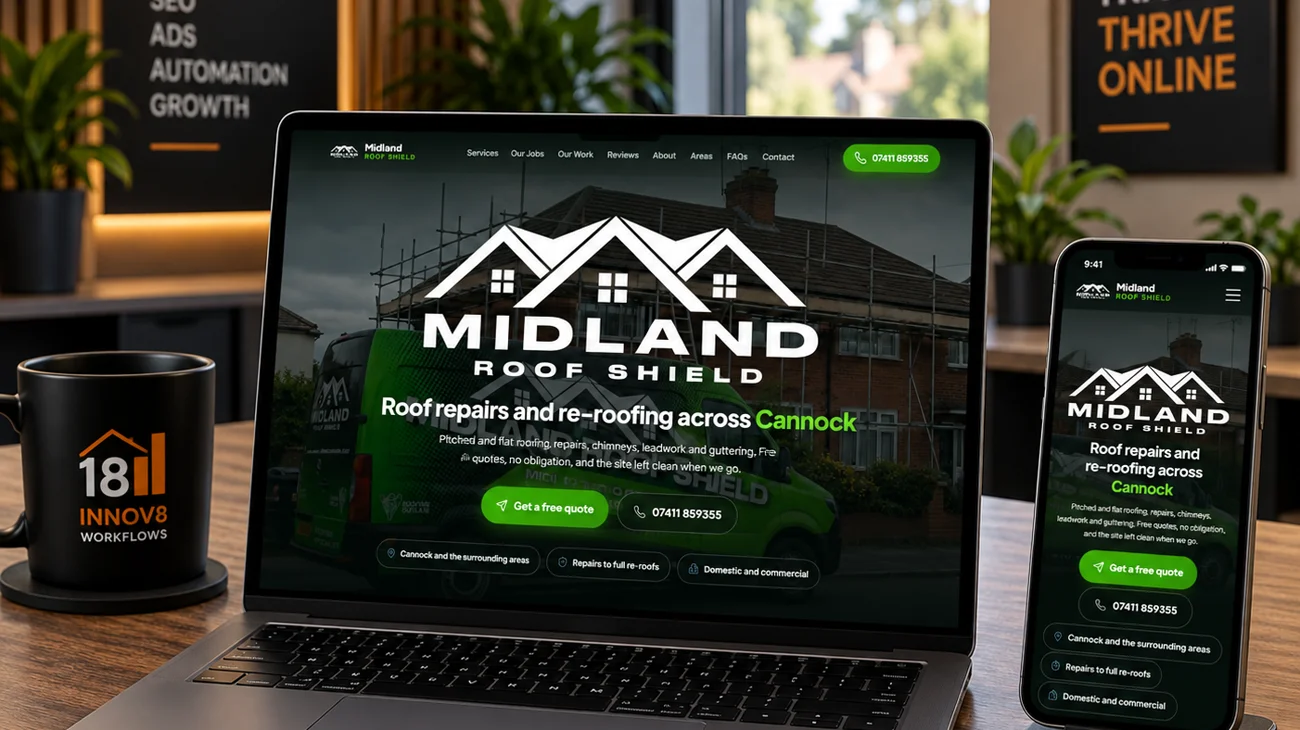 Midland Roof Shield — Cannock and Staffordshire roofing website