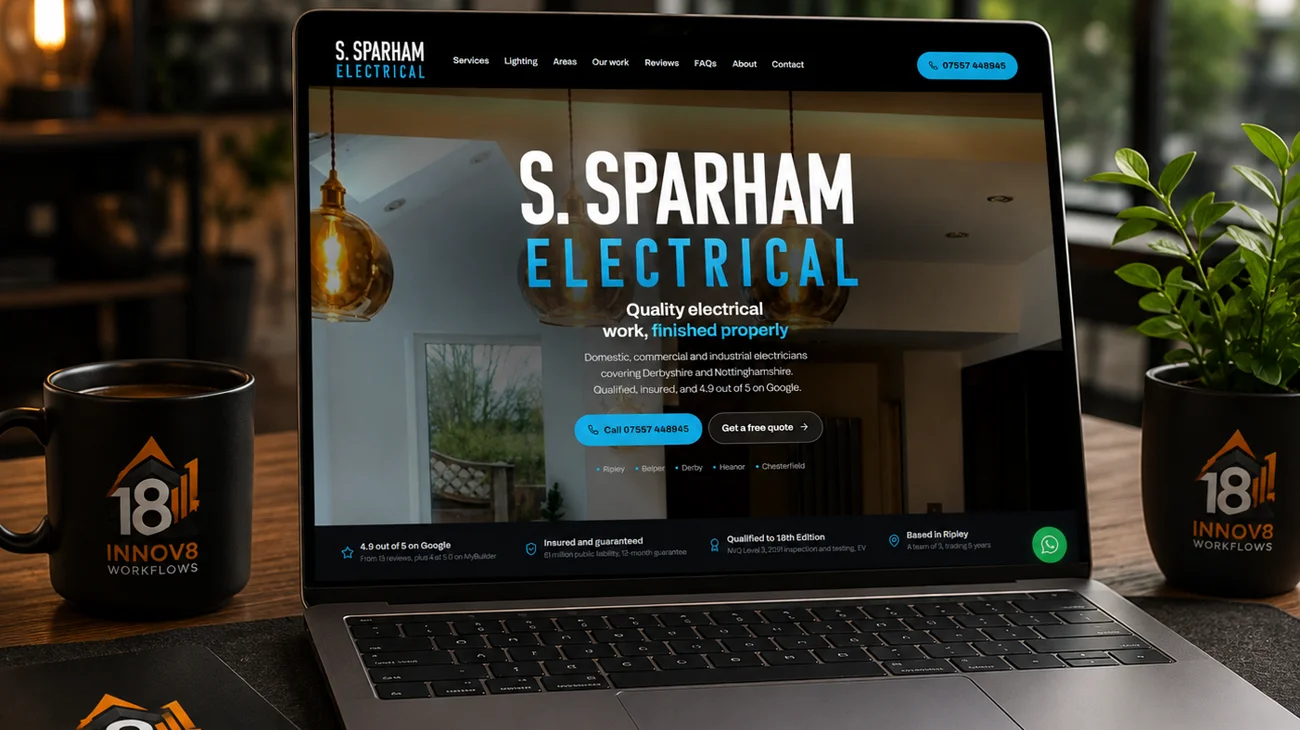 S. Sparham Electrical — Ripley, Belper and Derby electrician website