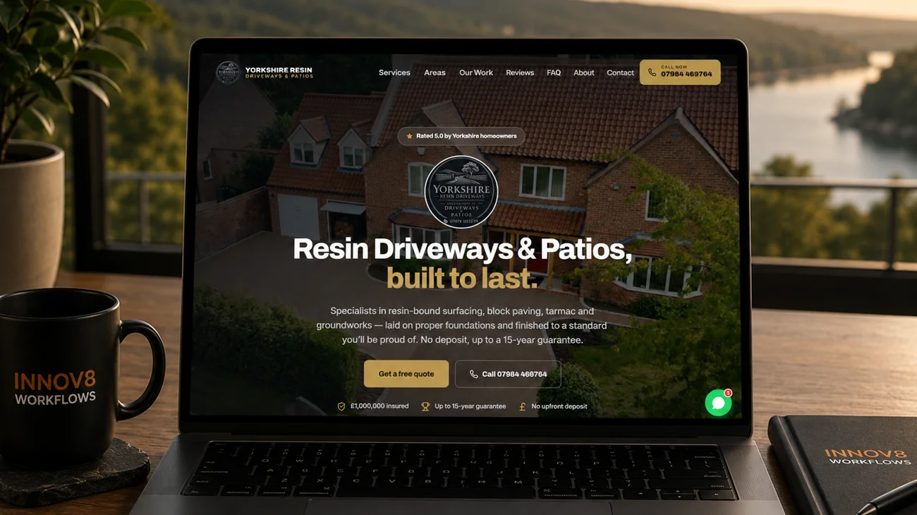 Yorkshire Resin Driveways & Patios — Yorkshire resin driveway specialist website